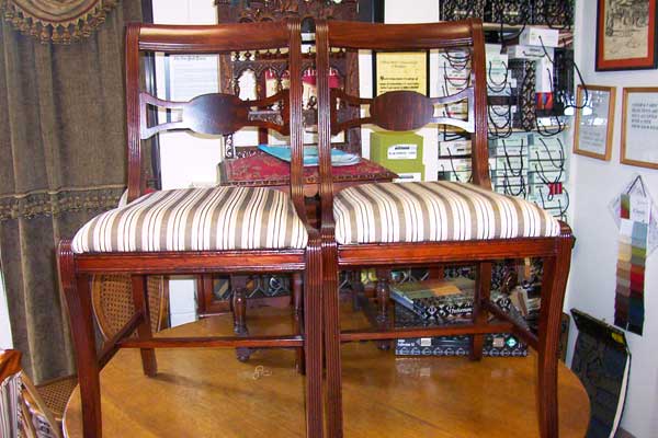 Restored classic mahogany chairs